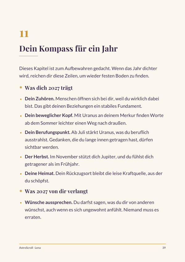 Beispielseite: dein persönlicher Kompass